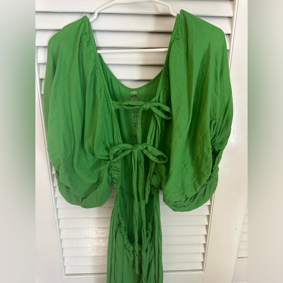 Free People Salerno Jumpsuit Green - Size S - Picture 5 of 8